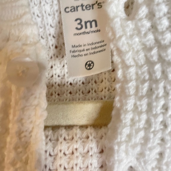 NWT Carters 3m Cable Knit Cardigan with ears button up - Picture 2 of 7